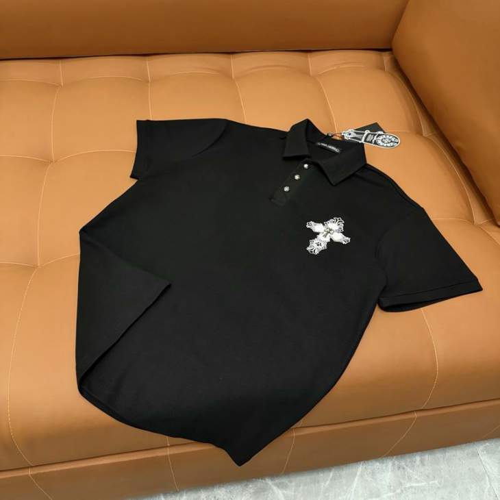 Picture of Chrome Hearts Polo Shirts Short _SKUChromeHeartsM-2XLzztr1828645